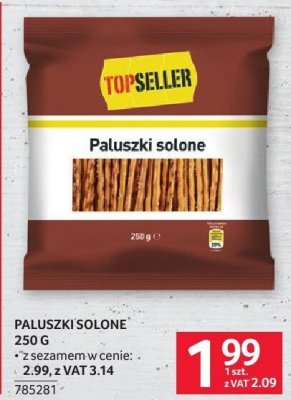 Paluszki solone 250 g promocja w Selgros