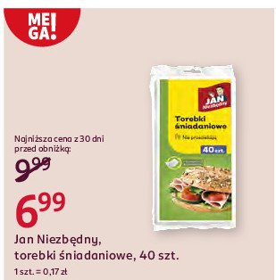 Torebki śniadaniowe papierowe Jan niezbędny promocja w Rossmann