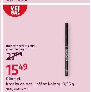 Kredka do oczu Rimmel scandal eyes promocja w Rossmann