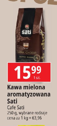 Kawa Sati dark choco promocja w Leclerc