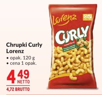 Chrupki Curly Lorenz promocja w Makro