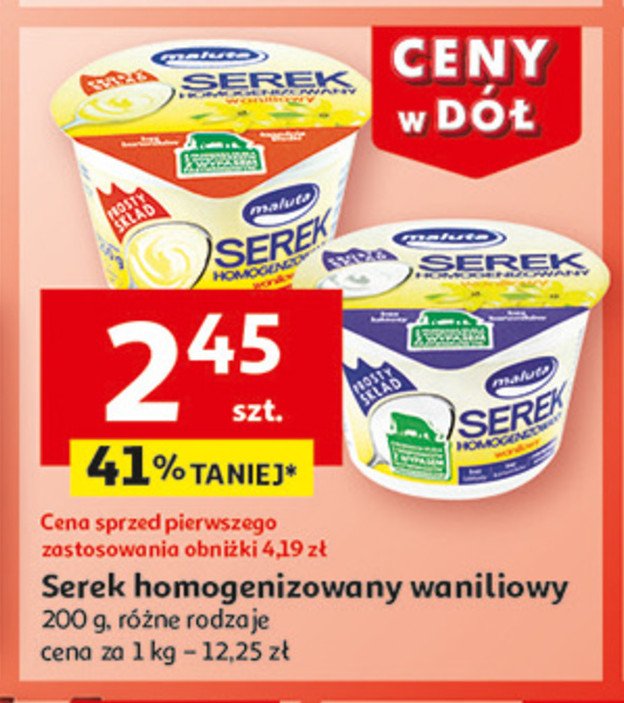 Serek wanilia Maluta promocja