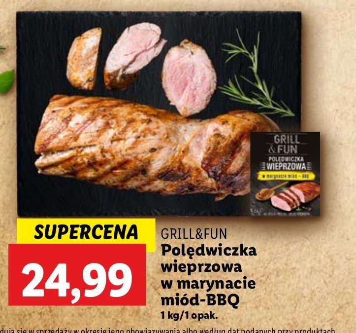 Polędwiczka wieprzowa miód bbq Grill and fun promocja