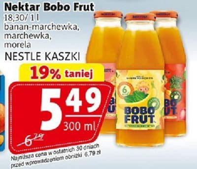 Nektar Bobo Frut promocja w Prim Market