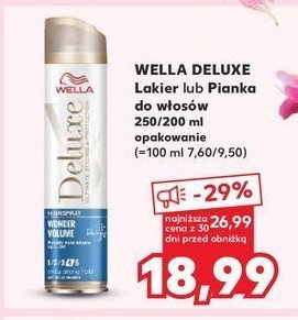 Pianka do włosów wonder volume and protection Wella deluxe promocja