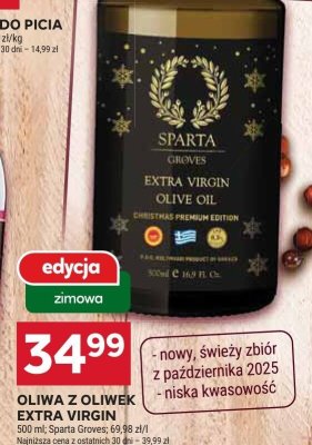 Oliwa z oliwek Extra Virgin Sparta Groves promocja w Stokrotka