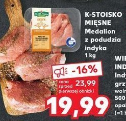 Medaliony z podudzia indyka Stoisko mięsne promocja