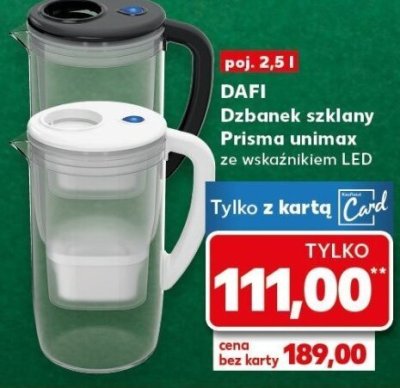 Dzbanek szklany Prisma unimax ze wskaźnikiem LED poj. 2,5 l promocja w Kaufland