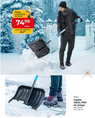 Łopata IDEAL PRO do śniegu promocja w PSB Mrówka