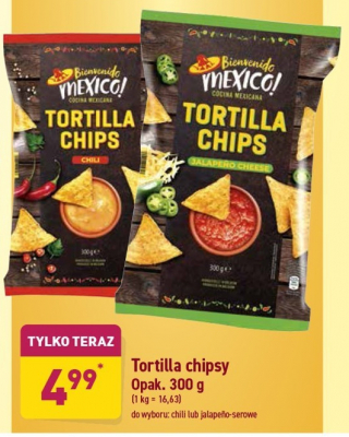 Tortilla chips chili Bienvenido mexico promocja