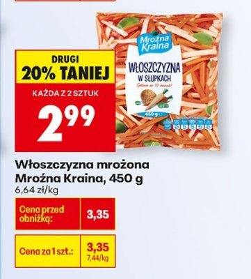 Włoszczyzna mrożona  450g promocja w Biedronka