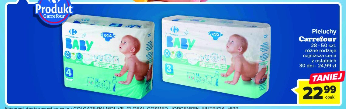 Pieluchy dla dzieci 4 Carrefour baby promocja