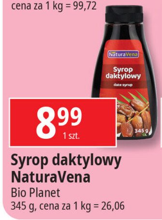 Syrop daktylowy Naturavena promocja