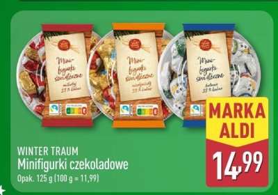 Minifigurki czekoladowe Winter Traum promocja w Aldi