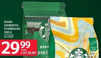 Kawa Ziarnista Starbucks 200 g promocja w Selgros