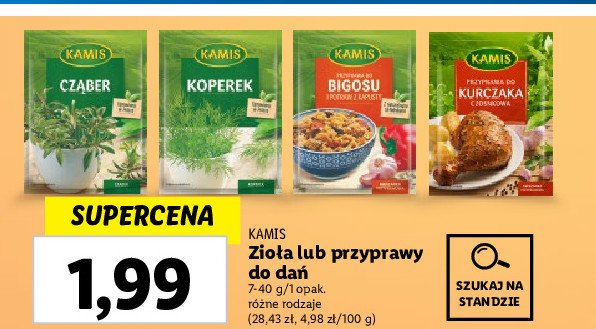 Przyprawa do kurczaka z czosnkiem Kamis promocja