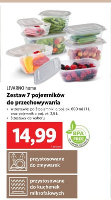 Zestaw pojemników LIVARNO HOME promocja