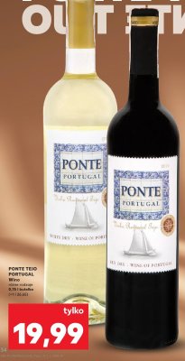 Wino Ponte Tejo Portugal różne rodzaje promocja w Kaufland