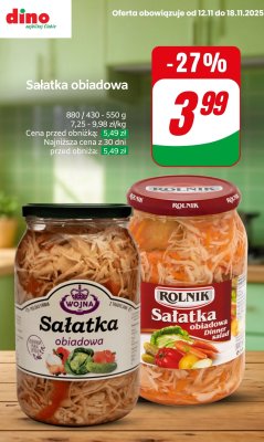 Sałatka obiadowa promocja w Dino