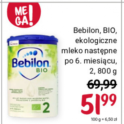 Mleko 2 Bebilon bio promocja