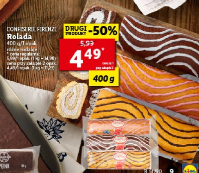 Rolada jagodowa Confifiserie firenze promocja