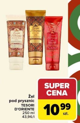 Żel pod prysznic TESORI D'ORIENTE różne rodzaje promocja w Carrefour