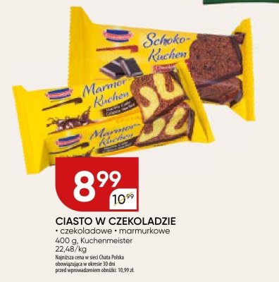 Ciasto w czekoladzie Schoko-Kuchen promocja w Chata Polska