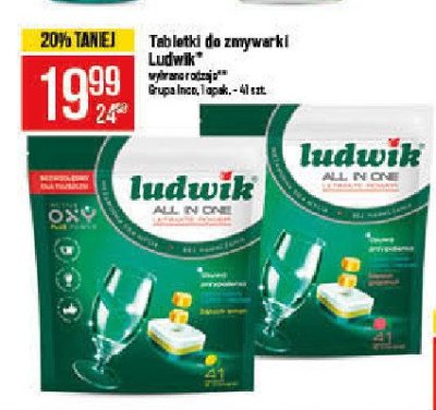 Tabletki do zmywarek lemon Ludwik all in one promocja