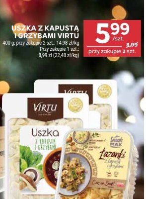 Uszka z kapustą i grzybami Virtu promocja w Stokrotka