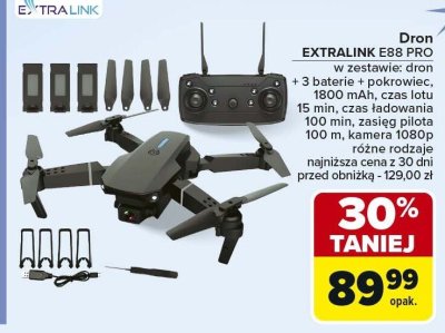 Dron EXTRALINK E88 PRO promocja w Carrefour