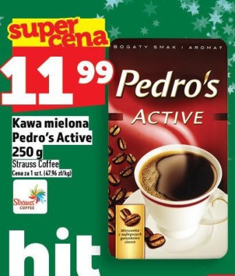 Kawa mielona Pedro's Active 250g promocja w TOPAZ