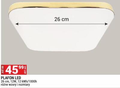 PLAFON LED 26 cm, 12W, 12 kWh/1000h różne wzory i rozmiary promocja w Merkury Market