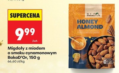 Migdały z miodem o smaku cynamonowym BakaD'Or promocja w Biedronka