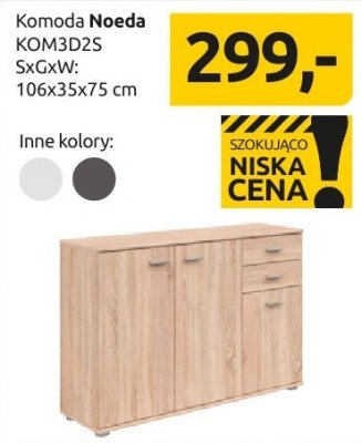 Komoda Noeda KOM3D2S promocja w Black Red White
