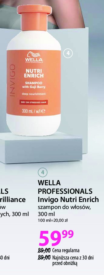 Odżywczy szampon rewitalizujący WELLA INVIGO NUTRI-ENRICH promocja