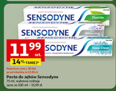 Pasta do zębów Sensodyne 75 ml, wybrane rodzaje promocja w Auchan