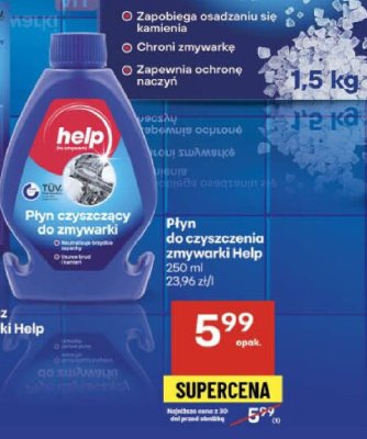 Płyn czyszczący do zmywarki Help promocja w Delikatesy Centrum