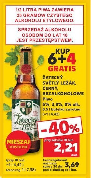 Piwo Zatecky 0% promocja