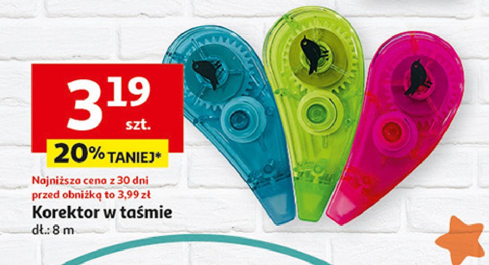 Korektor w taśmie promocja