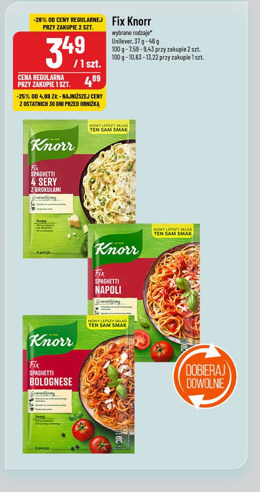 Spaghetti napoli Knorr fix promocja