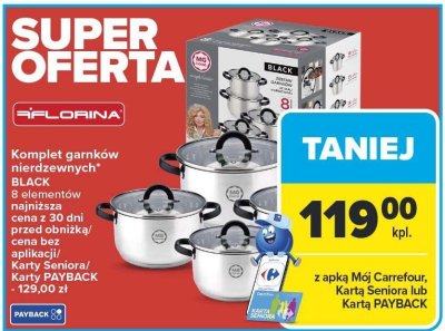 Komplet garnków nierdzewnych, 8 elementów Florina promocja