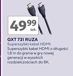 Kabel hdmi gxt 731 ruza Trust promocja