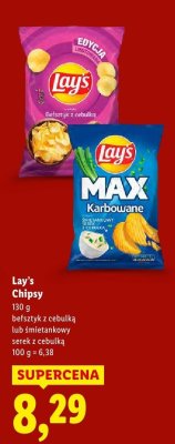 Chipsy śmietankowy serek z cebulką promocja w Lidl