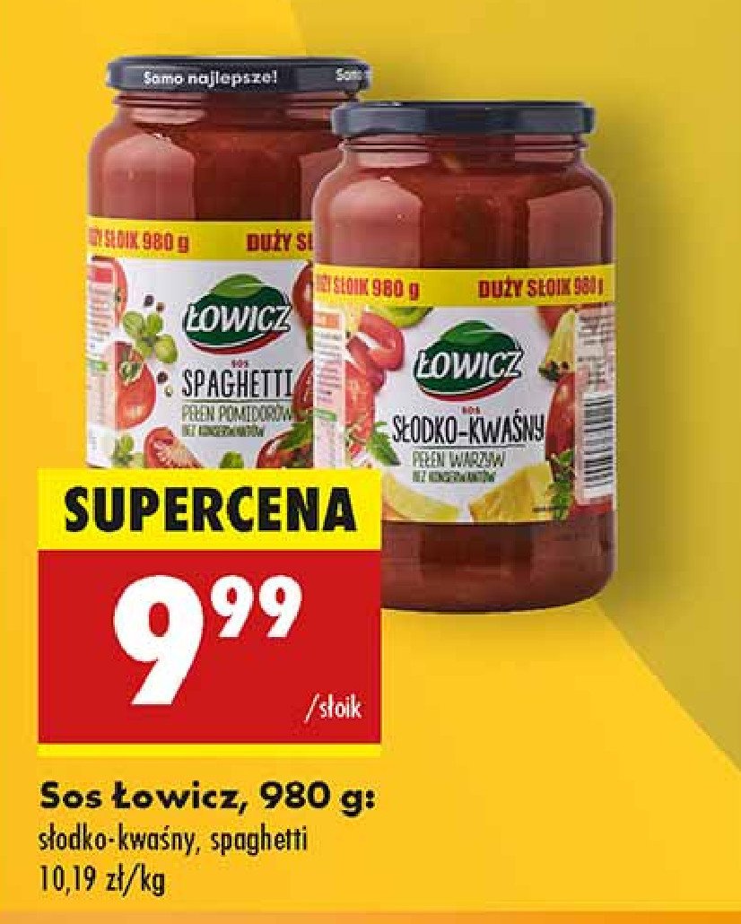 Sos spaghetti Łowicz promocja w Biedronka