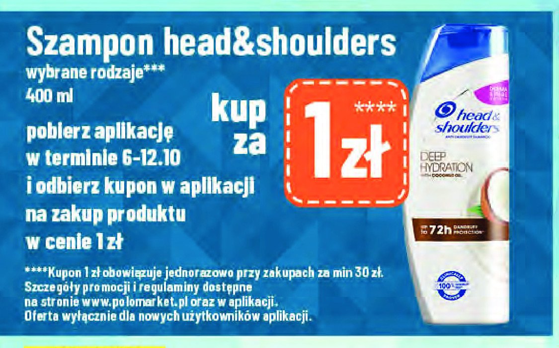 Szampon do włosów z olejem kokosowym Head&shoulders promocja