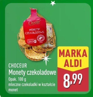 Monety czekoladowe promocja w Aldi