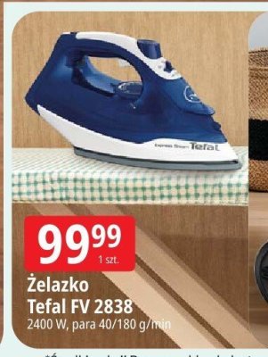 Żelazko Tefal FV 2838 promocja w Leclerc