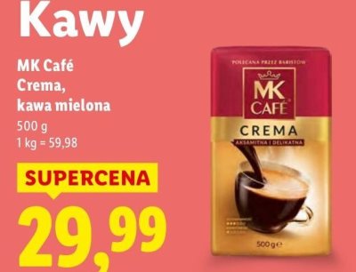 Kawa mielona MK Café Crema promocja w Lidl
