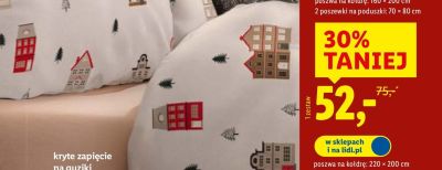 Pościel flanelowa 160×200 cm + 2x 70×80 cm promocja w Lidl