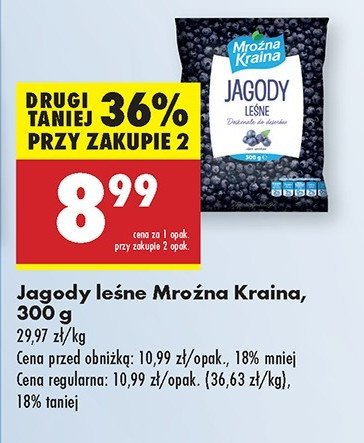 Jagody leśne Mroźna kraina promocja w Biedronka